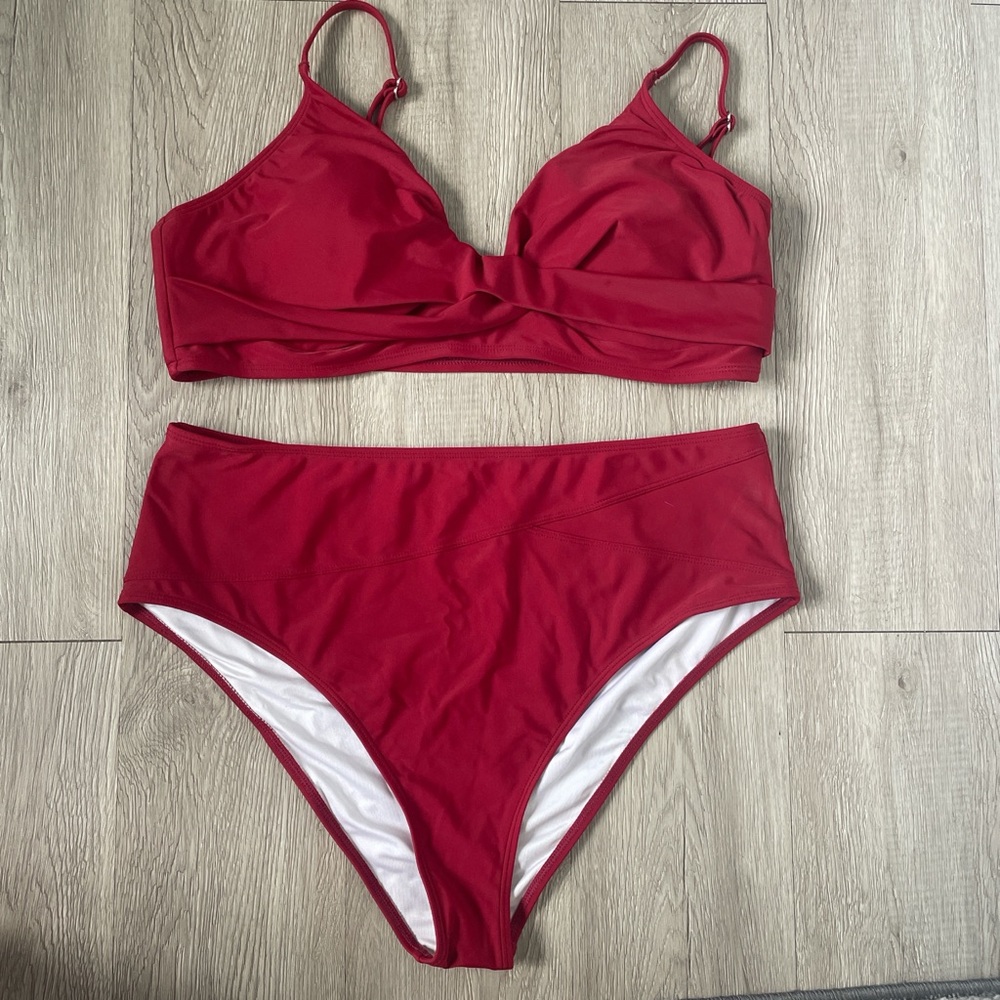 Aerie Bold Red Bikini Set